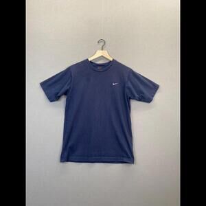 Nike Mens Blue T-Shirt Short Sleeve Crew Neck Y2K Size Small "
